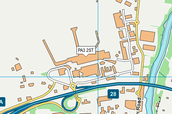 PA3 2ST map - OS VectorMap District (Ordnance Survey)