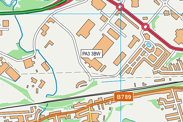 PA3 3BW map - OS VectorMap District (Ordnance Survey)