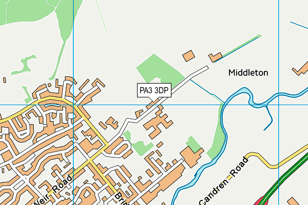 PA3 3DP map - OS VectorMap District (Ordnance Survey)