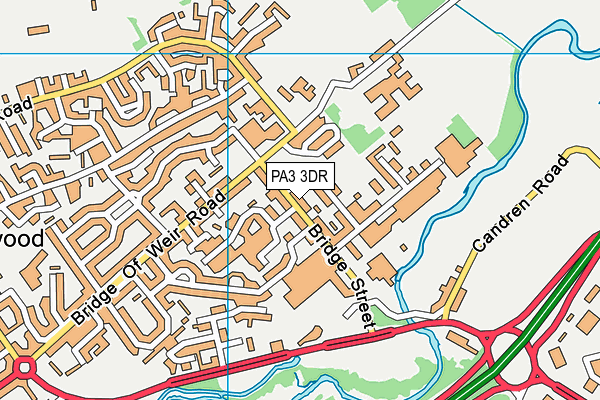 PA3 3DR map - OS VectorMap District (Ordnance Survey)