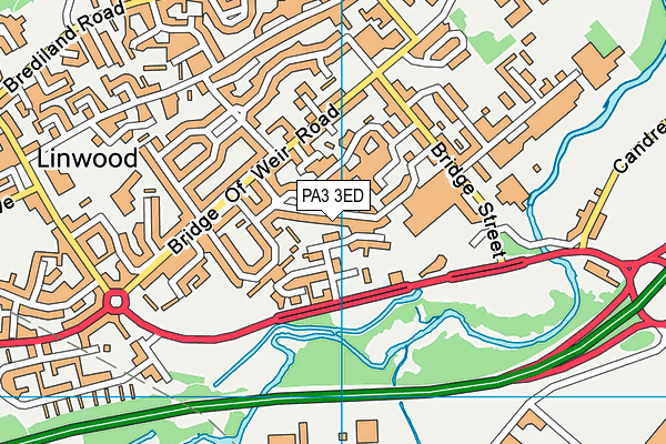 PA3 3ED map - OS VectorMap District (Ordnance Survey)
