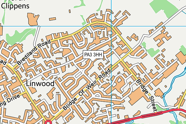 PA3 3HH map - OS VectorMap District (Ordnance Survey)