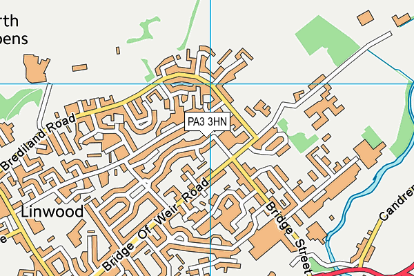 PA3 3HN map - OS VectorMap District (Ordnance Survey)
