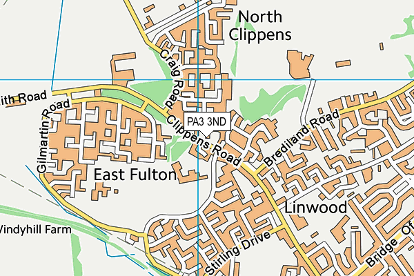 PA3 3ND map - OS VectorMap District (Ordnance Survey)