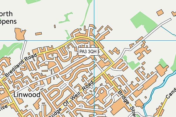 PA3 3QH map - OS VectorMap District (Ordnance Survey)