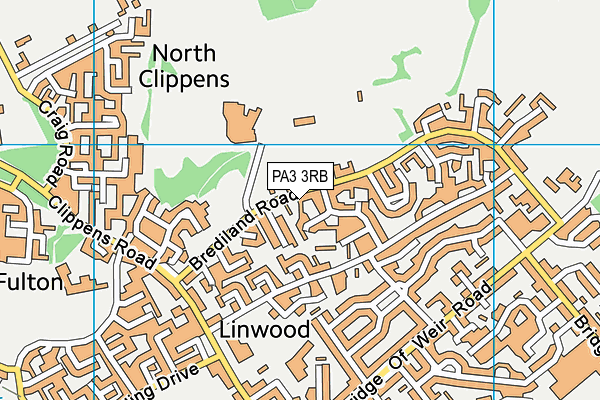 PA3 3RB map - OS VectorMap District (Ordnance Survey)
