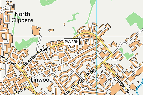 PA3 3RH map - OS VectorMap District (Ordnance Survey)