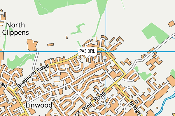 PA3 3RL map - OS VectorMap District (Ordnance Survey)