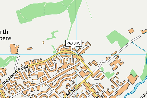 PA3 3RS map - OS VectorMap District (Ordnance Survey)