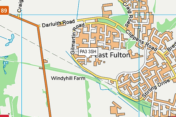 PA3 3SH map - OS VectorMap District (Ordnance Survey)