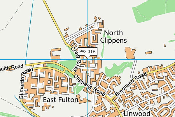 PA3 3TB map - OS VectorMap District (Ordnance Survey)