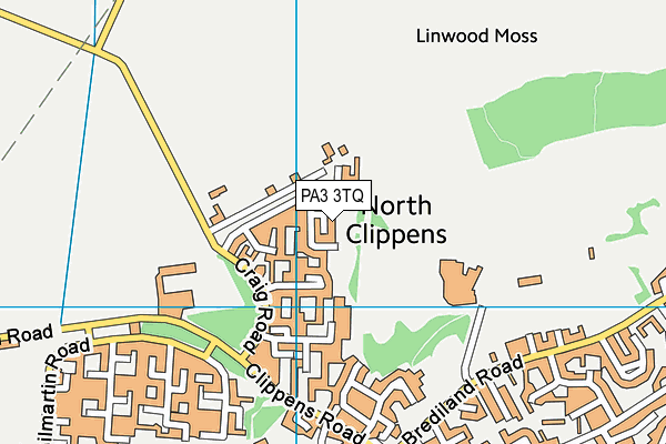 PA3 3TQ map - OS VectorMap District (Ordnance Survey)