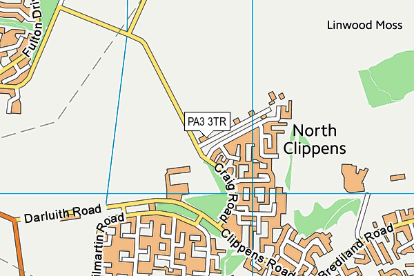 PA3 3TR map - OS VectorMap District (Ordnance Survey)