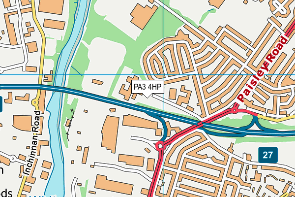 PA3 4HP map - OS VectorMap District (Ordnance Survey)