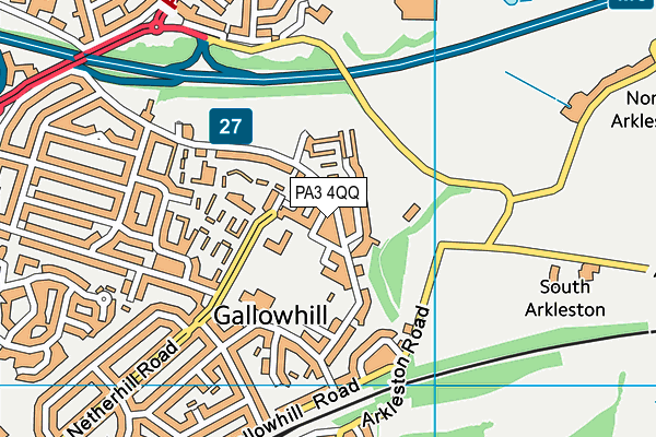 PA3 4QQ map - OS VectorMap District (Ordnance Survey)