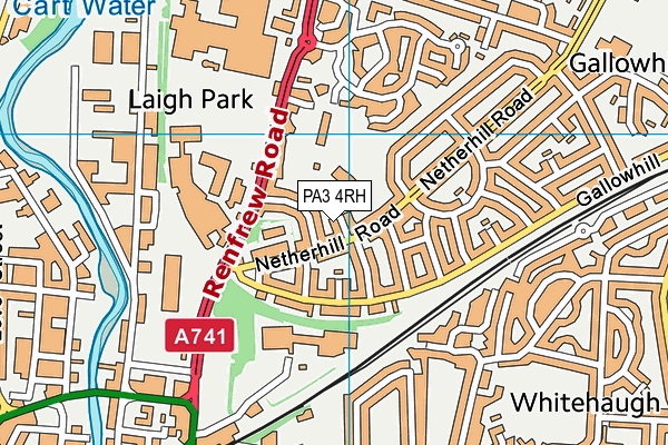PA3 4RH map - OS VectorMap District (Ordnance Survey)