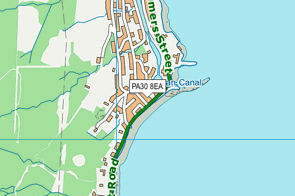 PA30 8EA map - OS VectorMap District (Ordnance Survey)