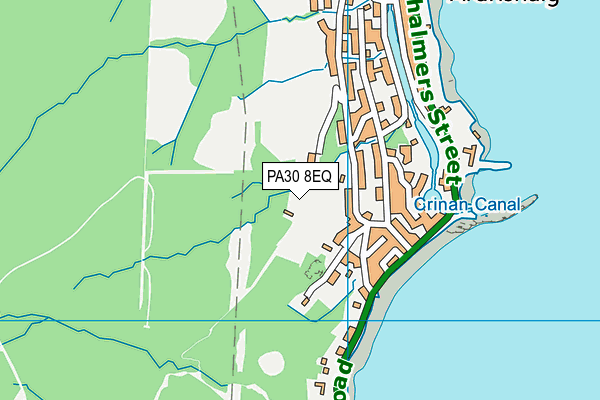 PA30 8EQ map - OS VectorMap District (Ordnance Survey)