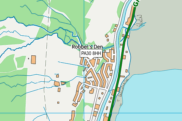 PA30 8HH map - OS VectorMap District (Ordnance Survey)