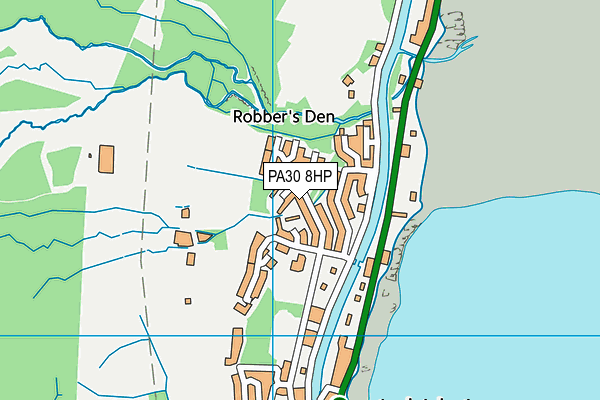 PA30 8HP map - OS VectorMap District (Ordnance Survey)