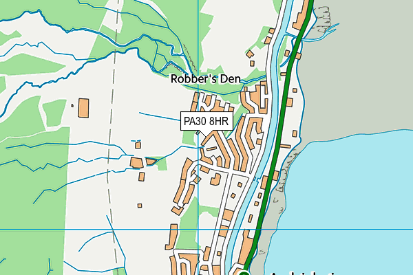 PA30 8HR map - OS VectorMap District (Ordnance Survey)