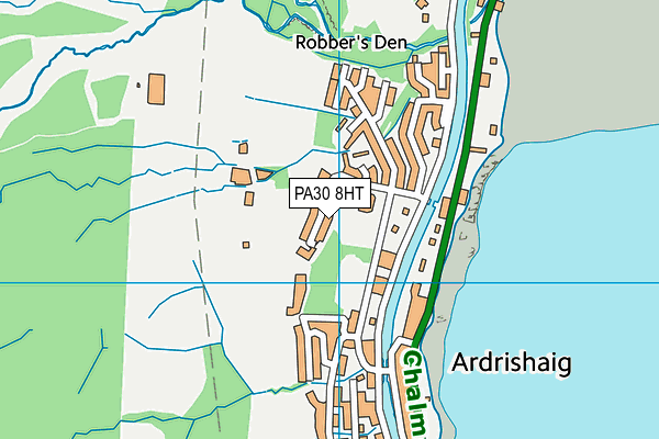 PA30 8HT map - OS VectorMap District (Ordnance Survey)