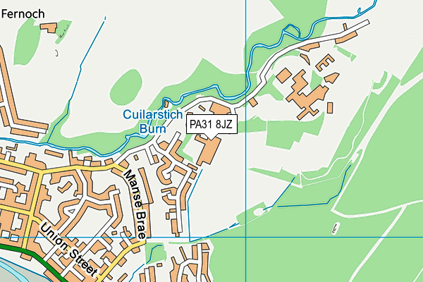 PA31 8JZ map - OS VectorMap District (Ordnance Survey)