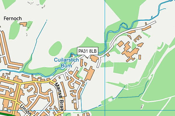 PA31 8LB map - OS VectorMap District (Ordnance Survey)