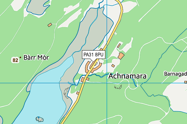 PA31 8PU map - OS VectorMap District (Ordnance Survey)
