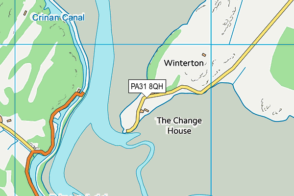 PA31 8QH map - OS VectorMap District (Ordnance Survey)