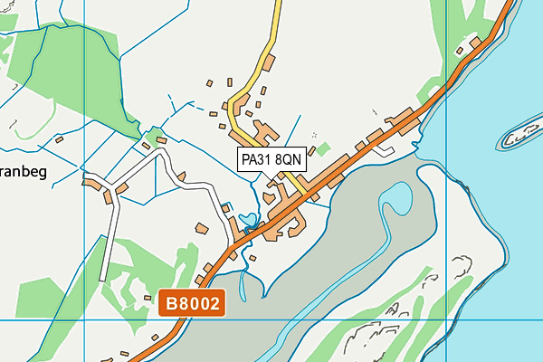 PA31 8QN map - OS VectorMap District (Ordnance Survey)