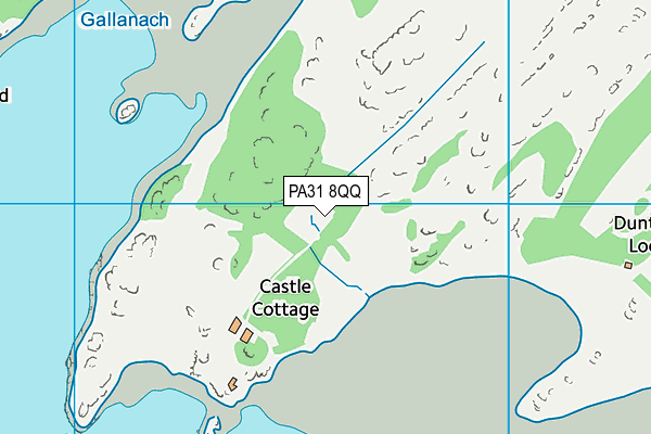 PA31 8QQ map - OS VectorMap District (Ordnance Survey)