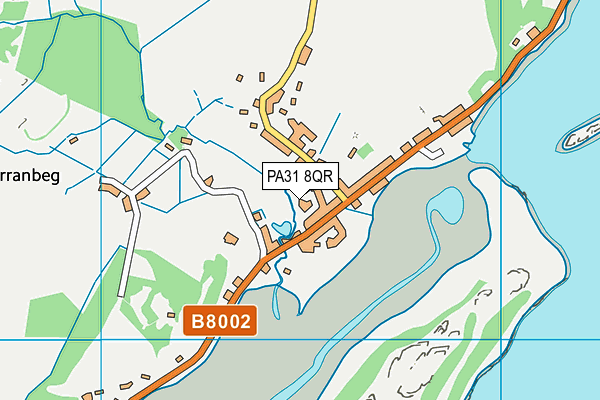 PA31 8QR map - OS VectorMap District (Ordnance Survey)