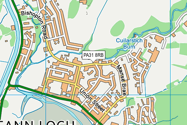 PA31 8RB map - OS VectorMap District (Ordnance Survey)