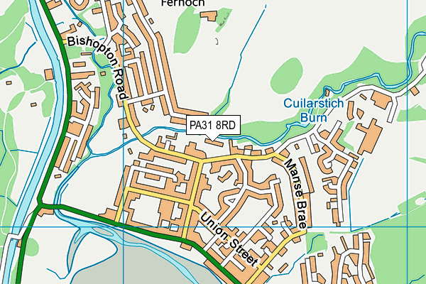 PA31 8RD map - OS VectorMap District (Ordnance Survey)