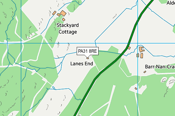 PA31 8RE map - OS VectorMap District (Ordnance Survey)