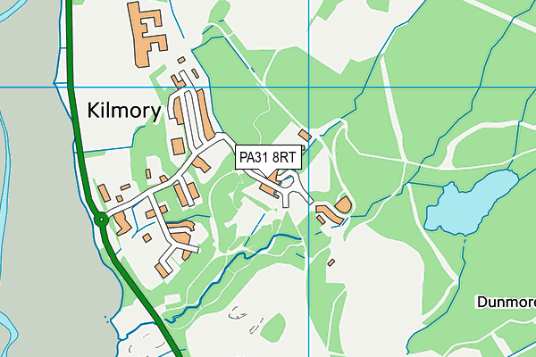 PA31 8RT map - OS VectorMap District (Ordnance Survey)