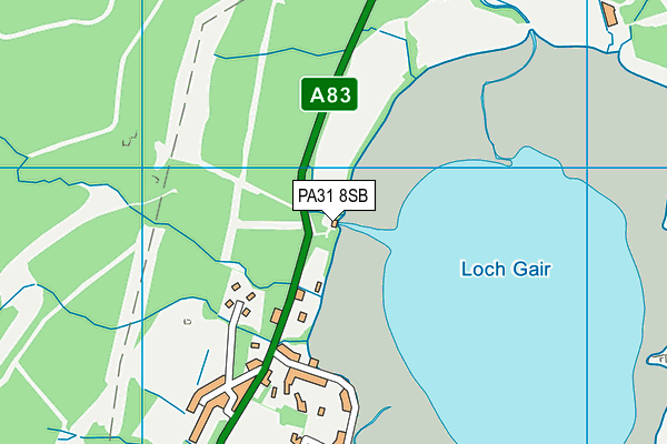 PA31 8SB map - OS VectorMap District (Ordnance Survey)
