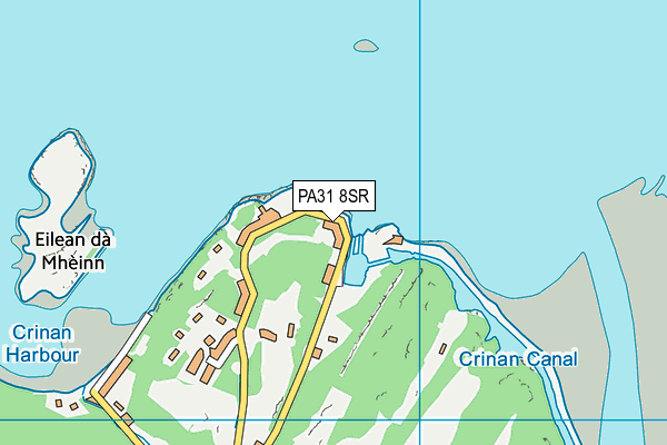 PA31 8SR map - OS VectorMap District (Ordnance Survey)