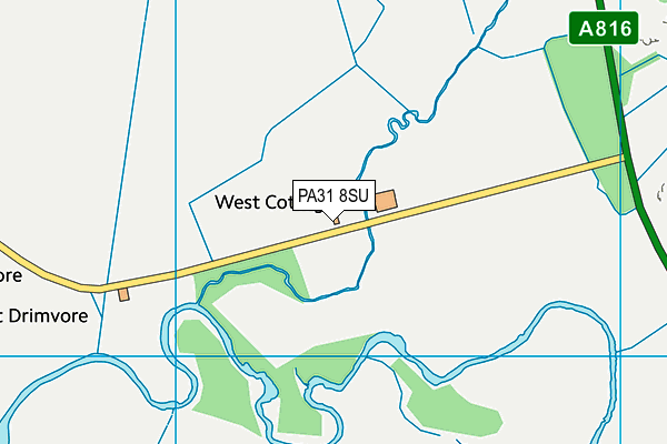 PA31 8SU map - OS VectorMap District (Ordnance Survey)