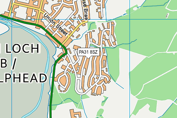 PA31 8SZ map - OS VectorMap District (Ordnance Survey)