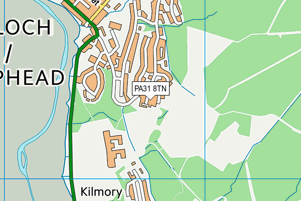 PA31 8TN map - OS VectorMap District (Ordnance Survey)