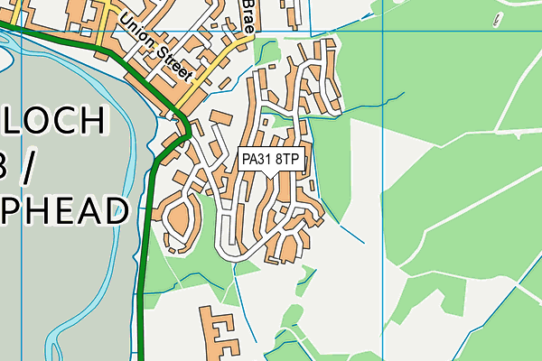 PA31 8TP map - OS VectorMap District (Ordnance Survey)