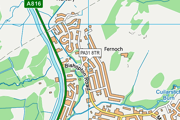 PA31 8TR map - OS VectorMap District (Ordnance Survey)