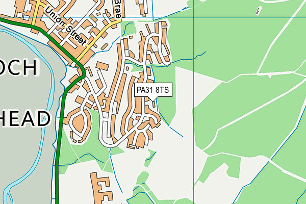 PA31 8TS map - OS VectorMap District (Ordnance Survey)