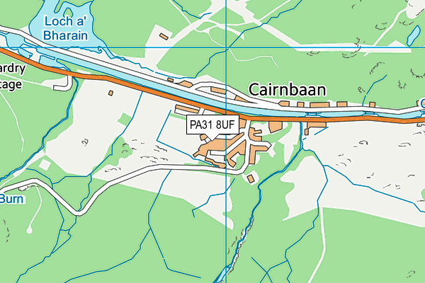 PA31 8UF map - OS VectorMap District (Ordnance Survey)