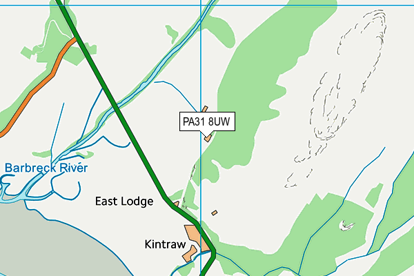 PA31 8UW map - OS VectorMap District (Ordnance Survey)