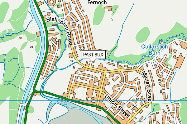 PA31 8UX map - OS VectorMap District (Ordnance Survey)