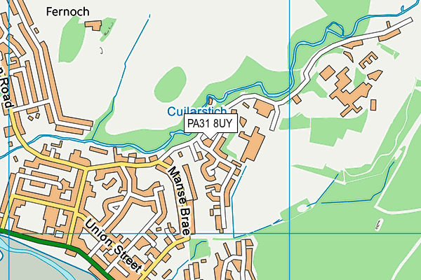 PA31 8UY map - OS VectorMap District (Ordnance Survey)