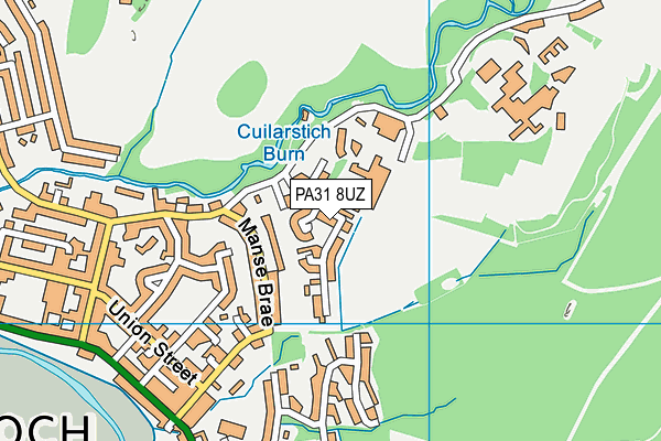 PA31 8UZ map - OS VectorMap District (Ordnance Survey)